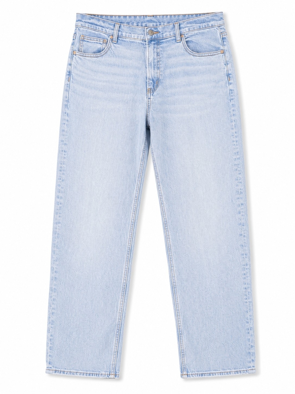 American Eagle Stretch Straight Leg Jeans Size 14 Light Wash High Rise Denim